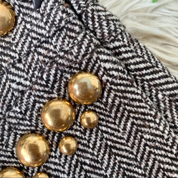 RED VALENTINO, NEW! Tweed Mini Skirt - Picture 3 of 7